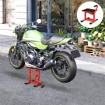 Reguliuojamo aukščio motociklų keltuvas – 150 kg apkrova