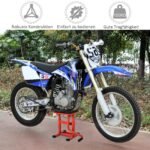 Reguliuojamo aukščio motociklų keltuvas – 150 kg apkrova