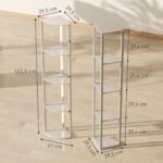 Reguliuojamo ryškumo kampinis pastatomas LED šviestuvas su 4 lentynomis – Paveikslėlis 3