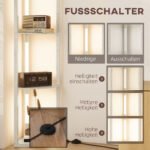 Reguliuojamo ryškumo kampinis pastatomas LED šviestuvas su 4 lentynomis – Paveikslėlis 7