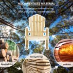 Rustiškas vežimo rato dizaino supamas orams atsparus sodo krėslas – Paveikslėlis 7