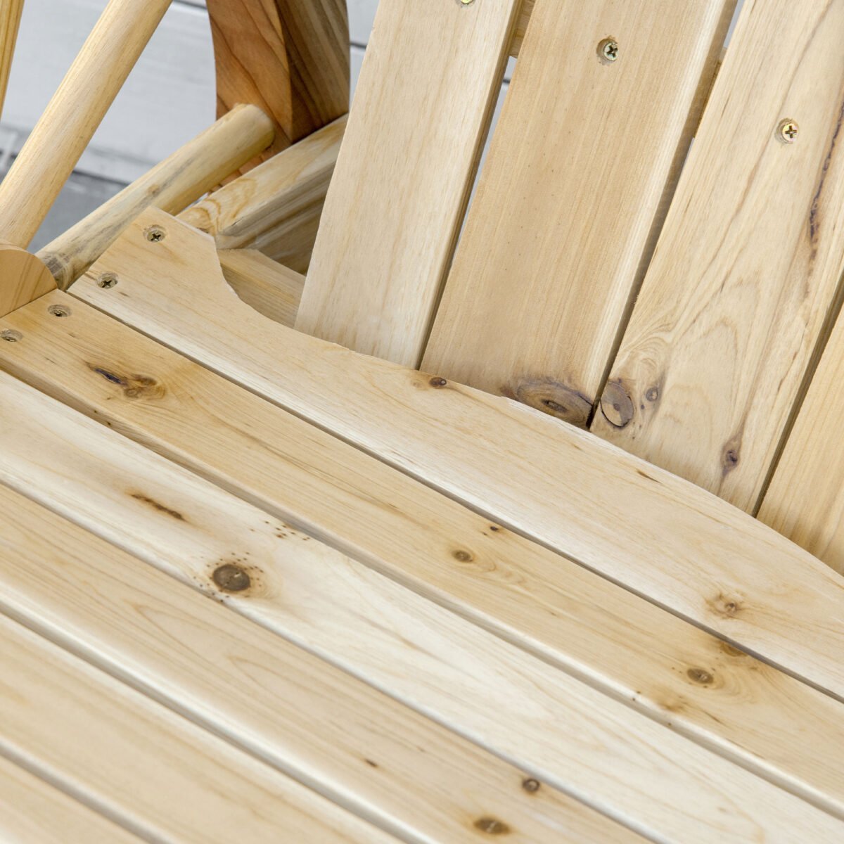 Rustiškas vežimo rato dizaino supamas orams atsparus sodo krėslas – Paveikslėlis 8