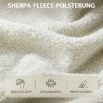 Šerpinio fliso poilsio krėslas su medienos imitacijos metalinėmis kojomis – Paveikslėlis 6