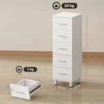 Siaura vonios 5 stalčių spintelė – Paveikslėlis 3