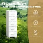 Siaura vonios 5 stalčių spintelė – Paveikslėlis 5