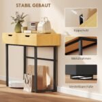 Siauras konsolinis staliukas su 2 stalčiais – Paveikslėlis 7
