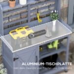 Sodinimo stalas su aliuminio darbastaliu ir spintele – Paveikslėlis 4