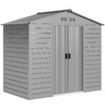 Sodo įrankių namelis su dvišlaičiu stogu ir rakinamomis stumdomomis durimis 2