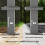 Sodo pergola su įtraukiamu stogu 3 x 3 m – Paveikslėlis 7