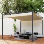 Sodo pergola su įtraukiamu stogu 3 x 3 m – Paveikslėlis 8
