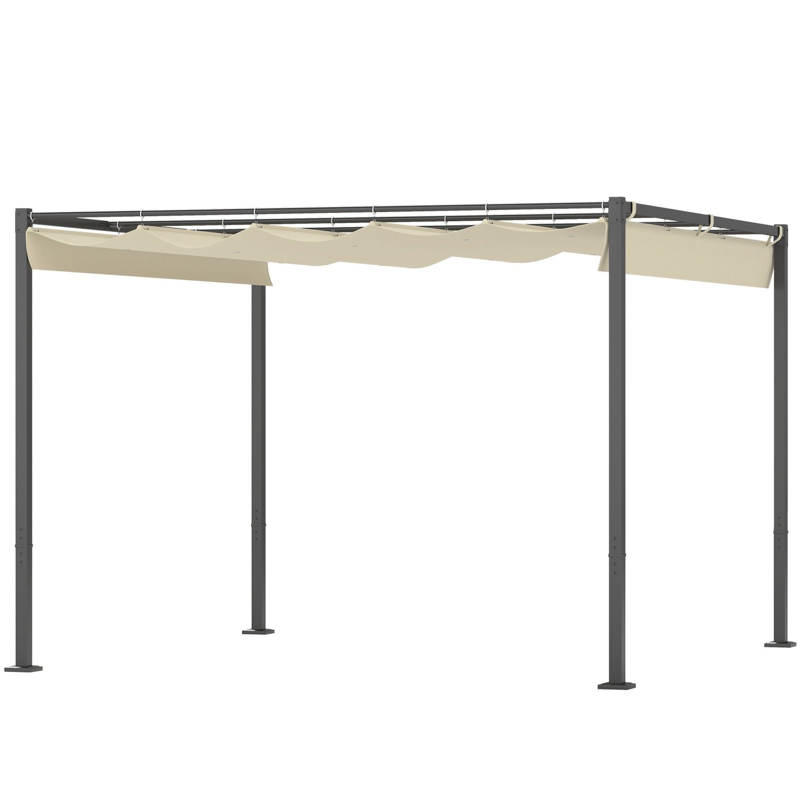 Sodo pergola su įtraukiamu stogu 3 x 3 m