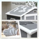 Sodo sandėliukas su aliuminio rėmu, rakinamomis dvigubomis durimis ir langais – Paveikslėlis 9