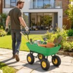 Sodo vežimėlis su išvertimo mechanizmu ir 200 kg keliamąja galia