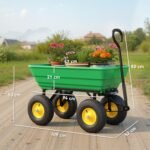 Sodo vežimėlis su išvertimo mechanizmu ir 200 kg keliamąja galia