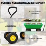 Sodo vežimėlis su išvertimo mechanizmu ir 200 kg keliamąja galia