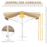Stacionari markizė su reguliuojamu pasvirimo kampu 300x295 cm – Paveikslėlis 6