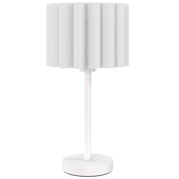 Stalinė lempa su banguotu gaubtu ir mygtukiniu jungikliu