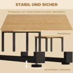 Sudedamas 2 dalių žurnalinių staliukų komplektas su metaliniu rėmu – Paveikslėlis 6