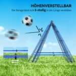 Sulankstoma reguliuojamo kampo treniruočių sienelė futbolui ir rankiniui
