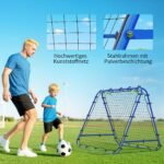 Sulankstoma reguliuojamo kampo treniruočių sienelė futbolui ir rankiniui