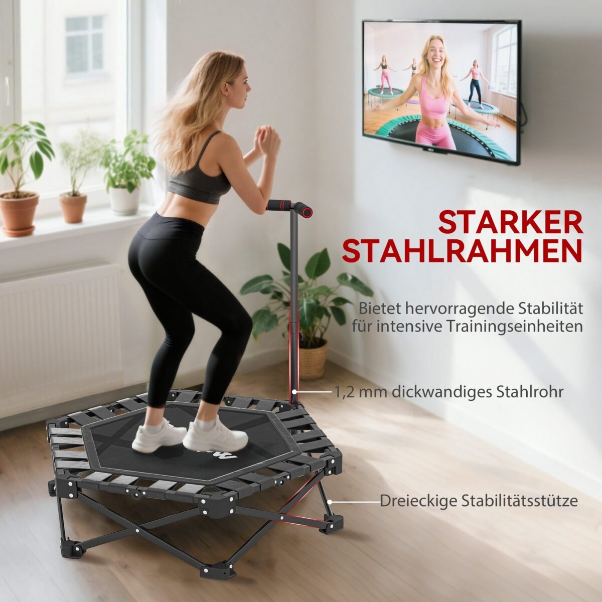 Sulankstomas fitneso batutas su reguliuojama T rankena – Paveikslėlis 6