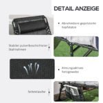 Sulankstomas gultas su 5 padėčių reguliuojamu atlošu ir šonine kišene – Paveikslėlis 6