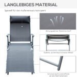 Sulankstomas gultas su 7 padėčių reguliuojamu atlošu ir pagalvėle – Paveikslėlis 7