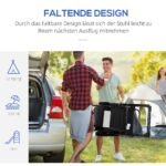 Sulankstomas lauko kėdžių rinkinys (2 vnt.) su reguliuojamu 5 padėčių atlošu – Paveikslėlis 4