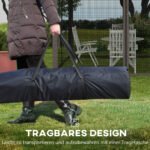 Sulankstomas paviljonas su šoninėmis sienelėmis ir integruotu tinkleliu nuo vabzdžių 3,25 x 3,25 m – Paveikslėlis 5