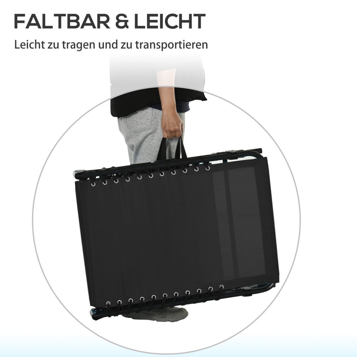 Sulankstomas reguliuojamas saulės gultas – Paveikslėlis 6