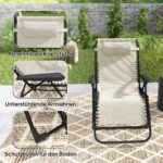 Sulankstomas sodo gultas su reguliuojama 5 padėčių nugaros atrama
