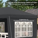 Sulankstomas vandeniui atsparus 3x6 m paviljonas su nuimamomis sienomis – Paveikslėlis 8