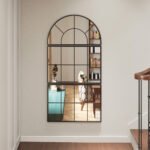 Trijų dalių lango imitacijos sieninis veidrodis su metaliniu rėmu – Paveikslėlis 6