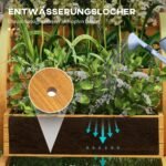 Trijų pakopų pakelta lysvė su vežimo rato dekoru – Paveikslėlis 5