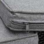 Trivietė rataninio stiliaus lauko poilsio sofa su pagalvėlėmis – Paveikslėlis 9