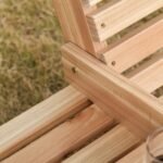 Trivietis pakabinamas egles medienos supyniu suoliukas su atlenkiamu staliuku ir puodeliu laikikliais 9