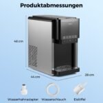 Universalus 3-in-1 ledo gaminimo aparatas su vandens dozatoriumi ir smulkinto ledo funkcija (Juoda)