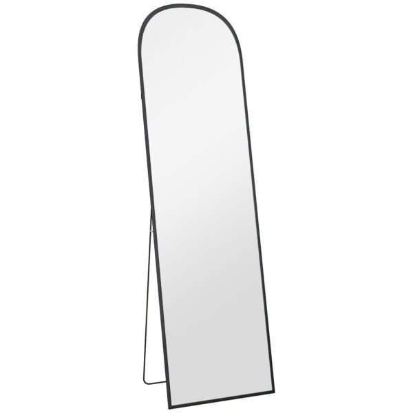 Pastatomas viso kūno veidrodis su lenktu rėmu