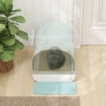 Uždara kačių kraiko dėžė su ištraukiamu padėklu ir filtru – Paveikslėlis 7