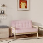 Vaikiška minkšta sofa su mediniu rėmu 3-15 metų vaikams – Paveikslėlis 8