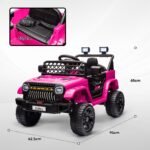 Vaikiškas 12V elektromobilis su dviem varikliais ir 2,4 GHz nuotolinio valdymo pultu
