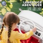 Vaikiškas elektromobilis VW T1, 12V, su dvigubu varikliu ir švelniu startu