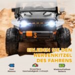 Vaikiškas elektromobilis su sėdyne tėvams ir vaikui valdomas nuotoliu – Paveikslėlis 4