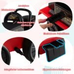 Vaikų elektrinis traukinukas su vagonu ir daiktadėže po sėdyne (Juoda) – Paveikslėlis 3