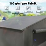 Vandeniui atspari garažo palapinė 2,5x1,8 m su užvyniojamomis durimis – Paveikslėlis 5