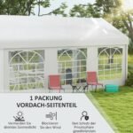 Vandeniui atspari pakaitinė sienelė su langais pavėsinėms ir palapinėms 6 x 2 m