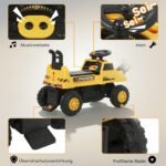 Važiuojamas ekskavatorius su besisukančiu korpusu ir reguliuojama nugaros atrama vaikams – Paveikslėlis 8