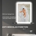 Vonios veidrodis su jutikliniu apšvietimu ir nerasojimo funkcija – Paveikslėlis 6