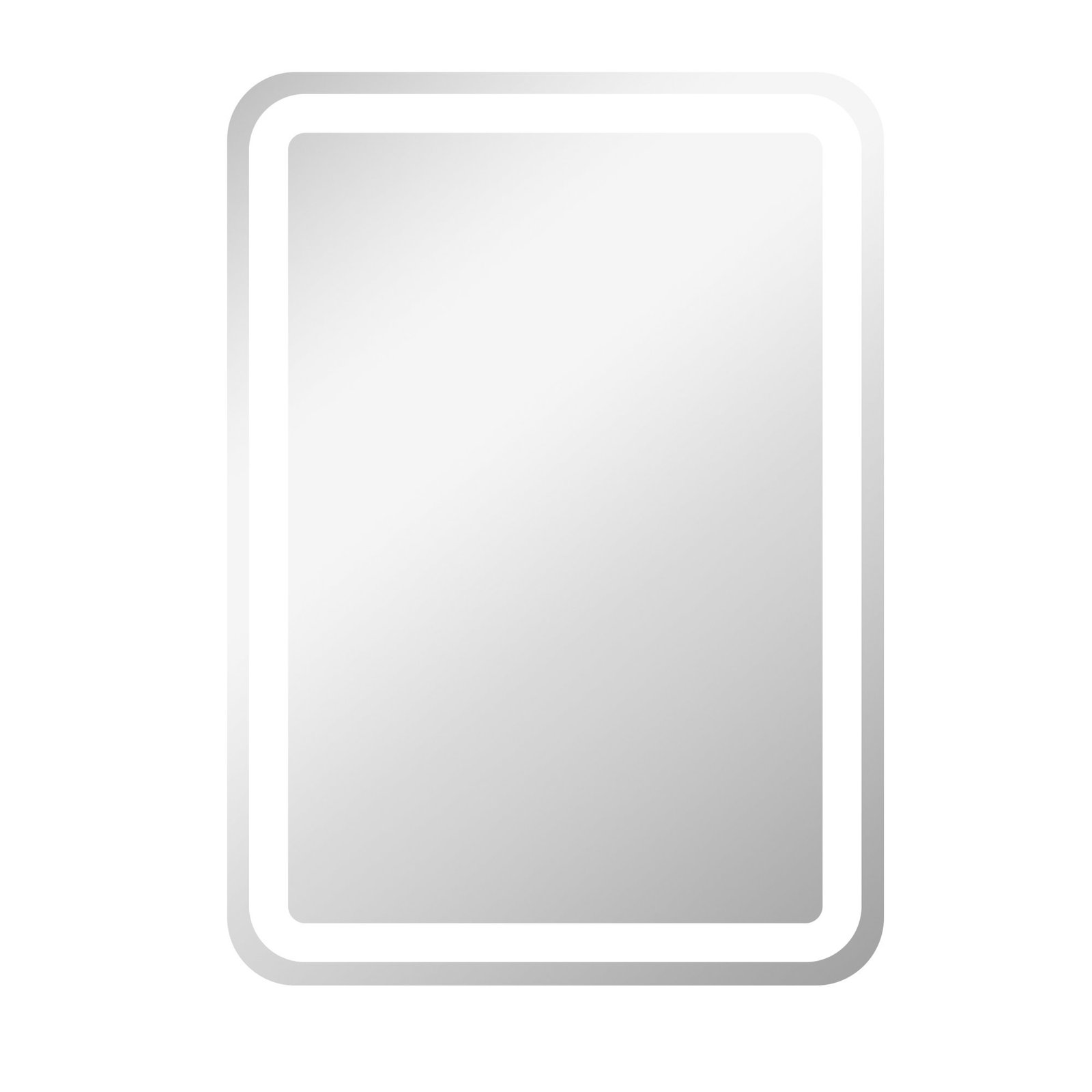 Vonios veidrodis su jutikliniu apšvietimu ir nerasojimo funkcija