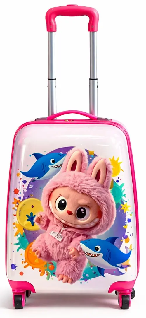 Lagaminas vaikams su ištraukiama rankena Labubu